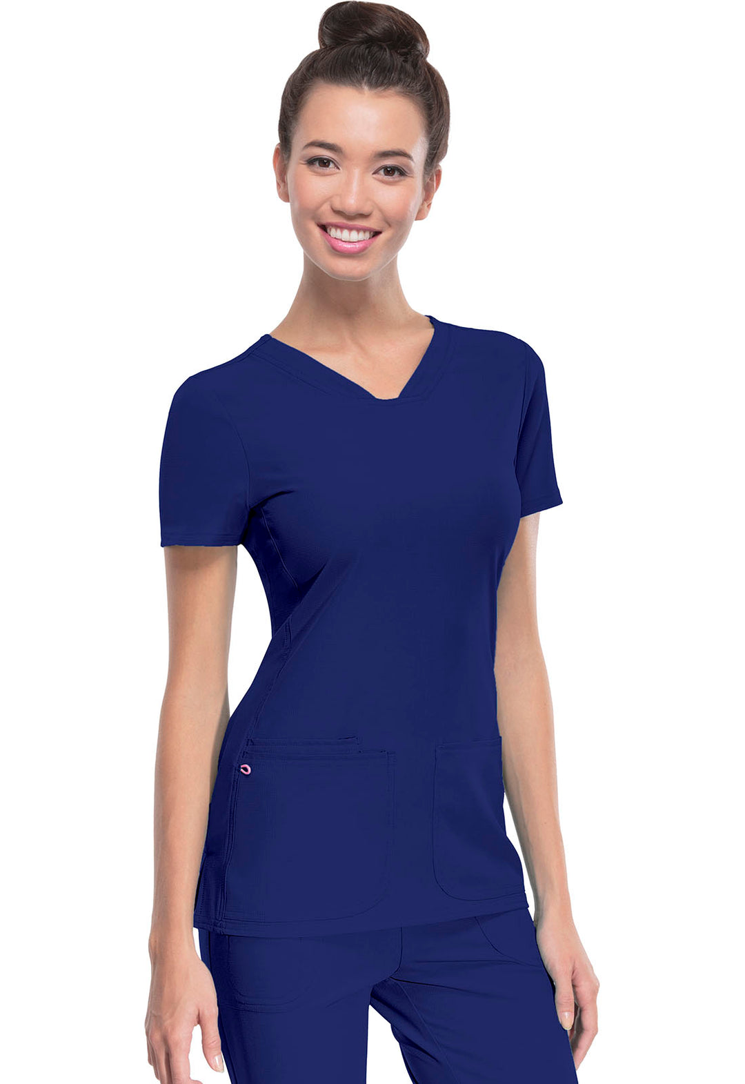 Women's Shaped V-Neck Top - Galaxy Blue