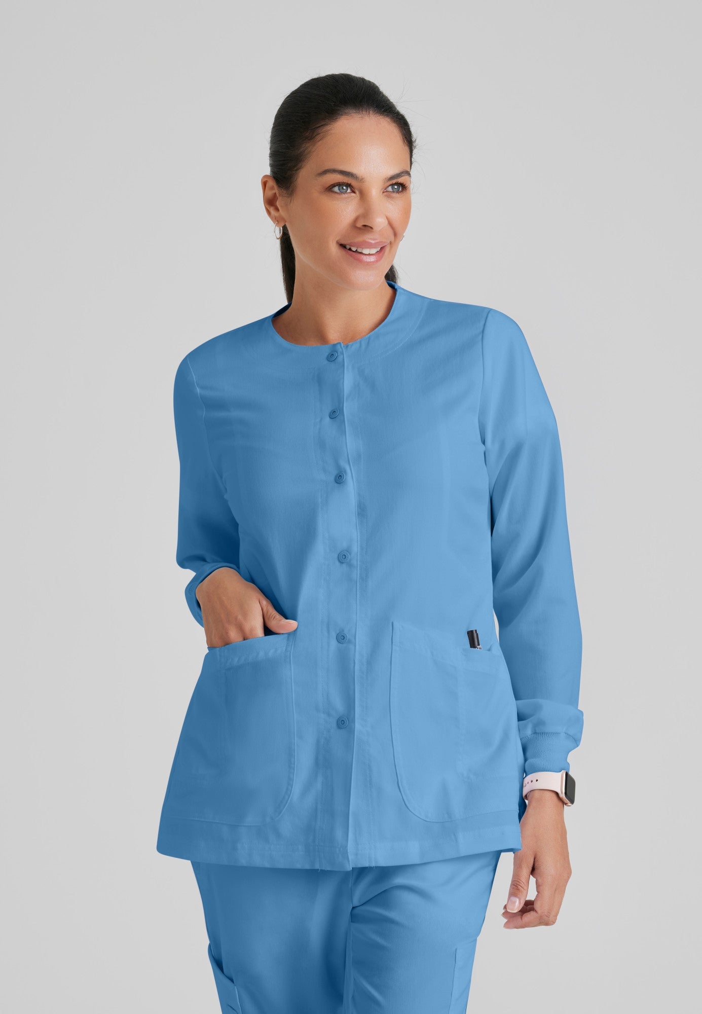 Jamie Warm-Up - Ciel Blue | Jen's Scrubs