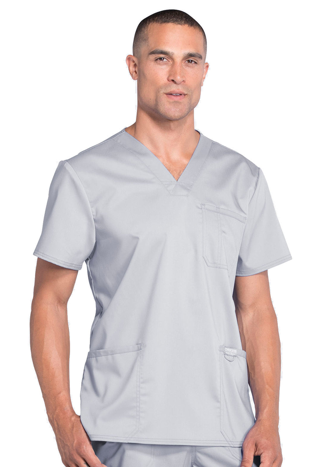 Men's V-Neck Top - Grey