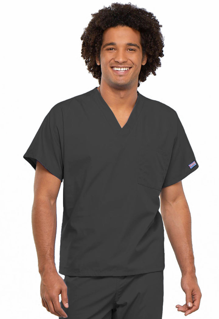 Unisex Unisex V-Neck Tunic - Pewter