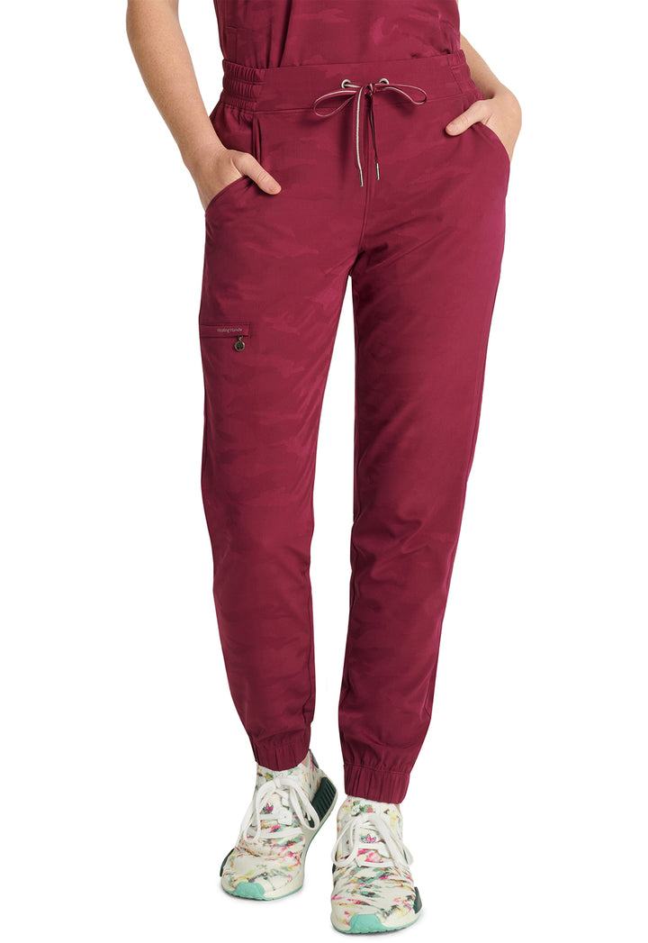 Women's Tate Jogger Camo Pant Petite - Wine