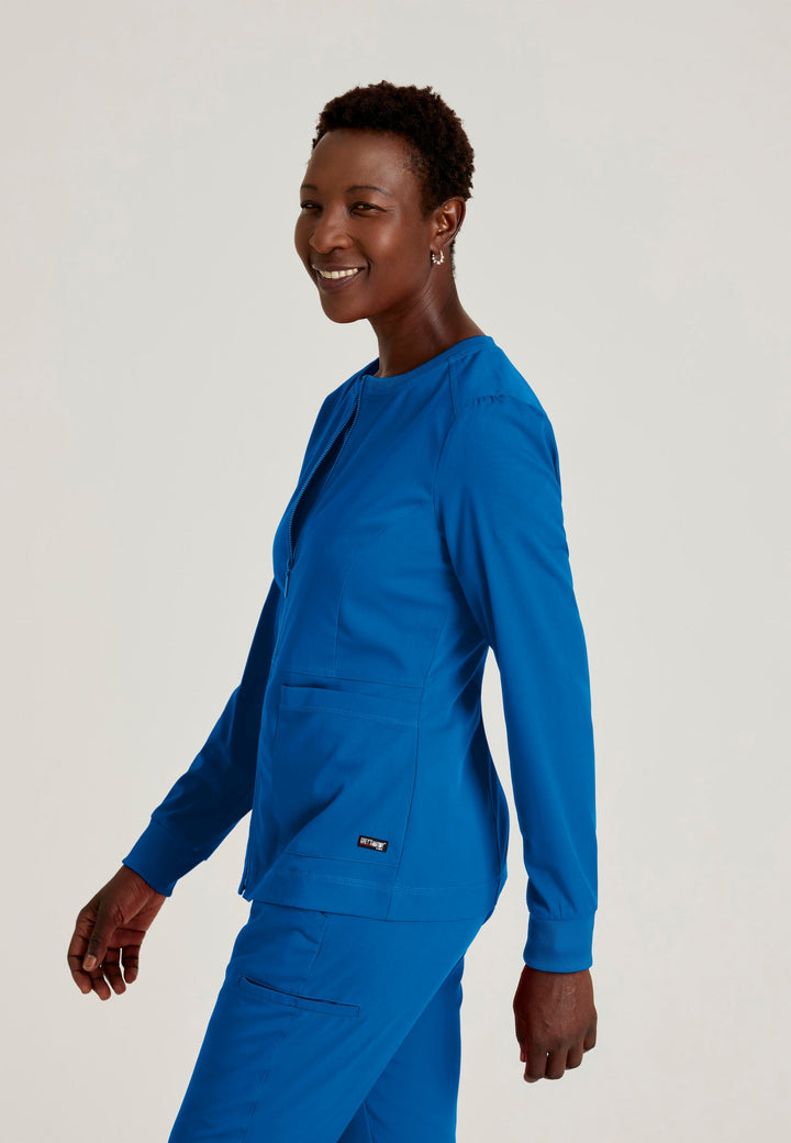 Millie Jacket - New Royal - Jen's Scrubs