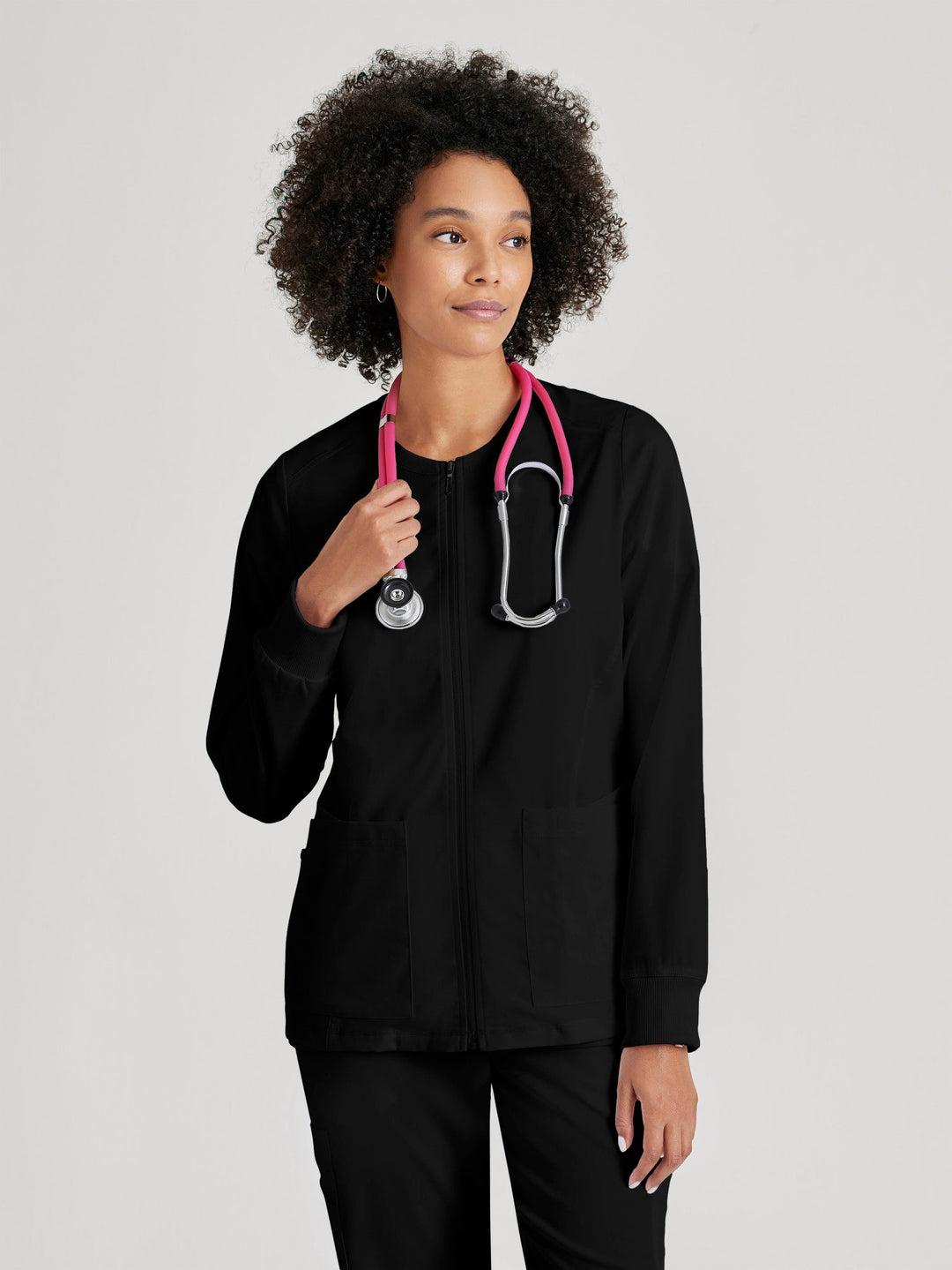Gianna Warmup - Black - Jen's Scrubs