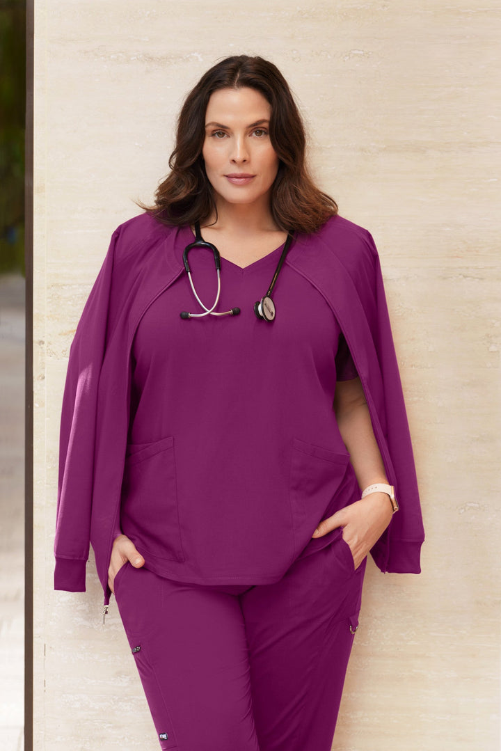 Gianna Warmup - Black - Jen's Scrubs