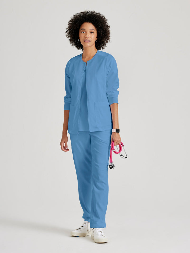 Gianna Warmup - Ciel Blue - Jen's Scrubs