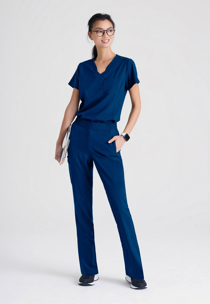Sway Tuck-In Top - Indigo - Jen's Scrubs