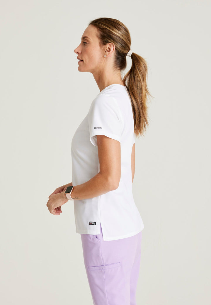 Bree Tuck-in Top - White - Jen's Scrubs