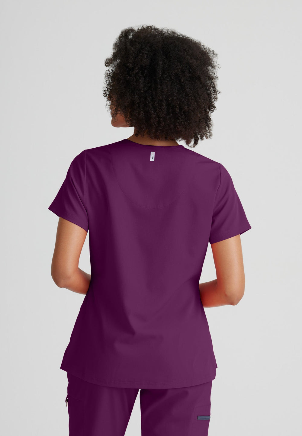 Bree Tuck-in Top - Wine - Jen's Scrubs