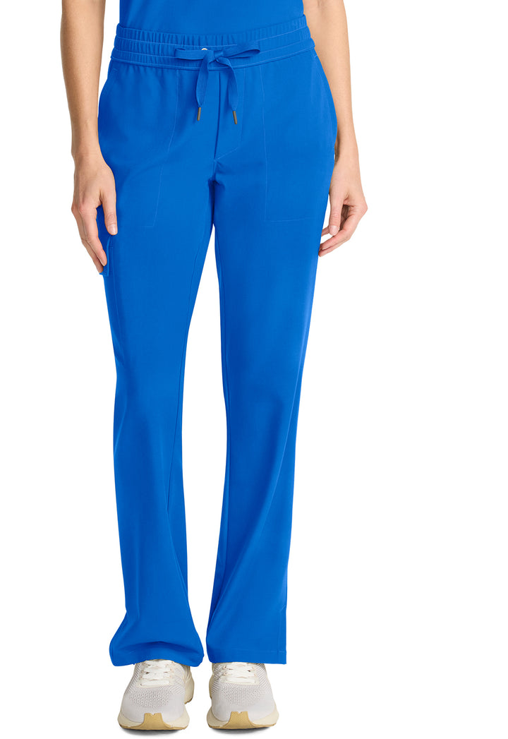 Women's Mid Rise Drawstring Straight Leg - Royal