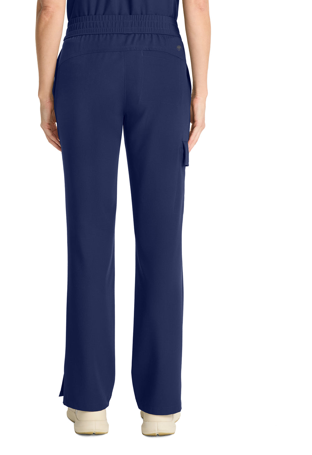 Women's Mid Rise Drawstring Straight Leg - Navy