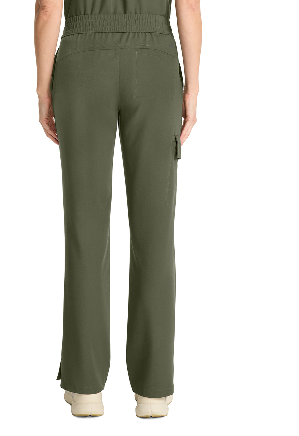 Women's Mid Rise Drawstring Straight Leg - Olive