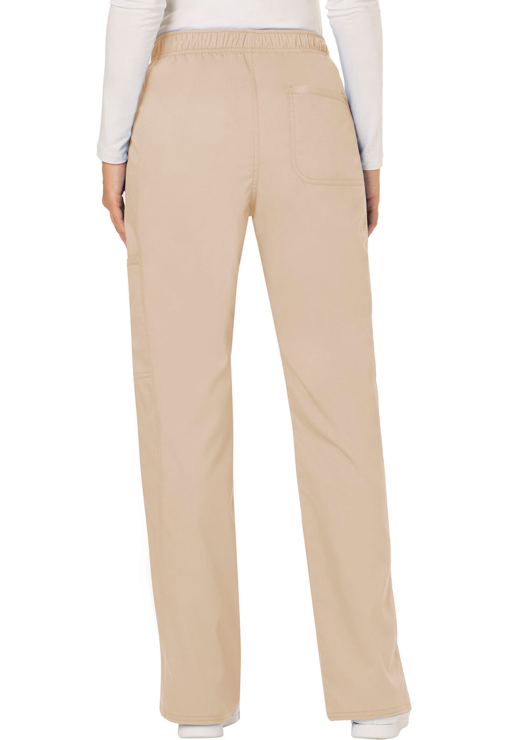 Women's Mid Rise Moderate Flare Drawstring Pant - Khaki