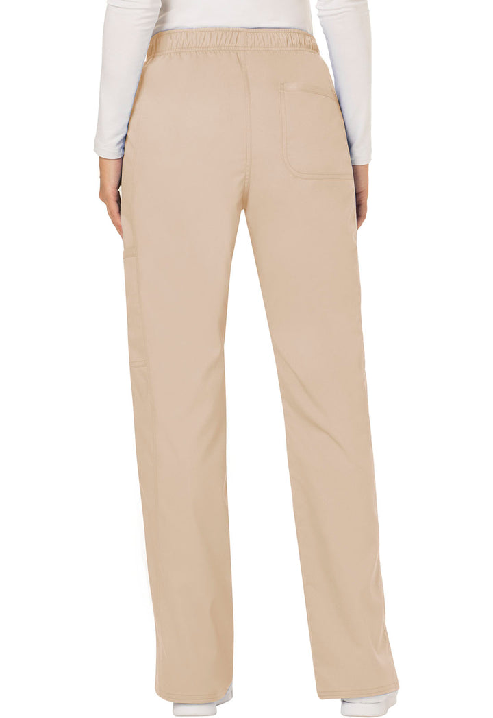 Women's Mid Rise Moderate Flare Drawstring Pant - Khaki