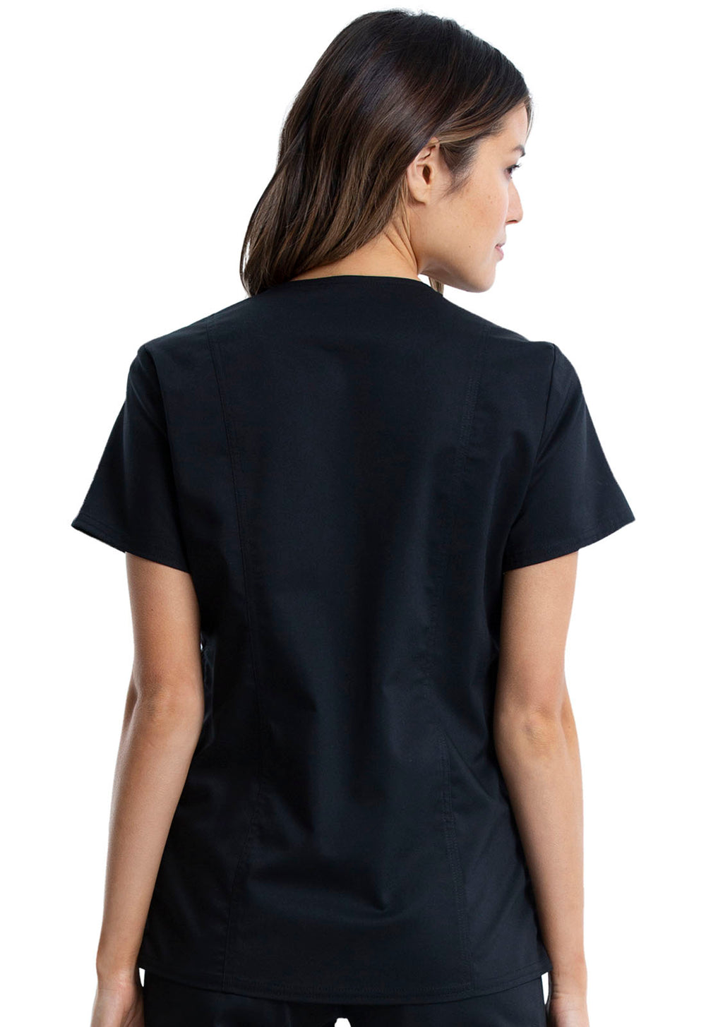 Women's Maternity Mock Wrap Top - Black