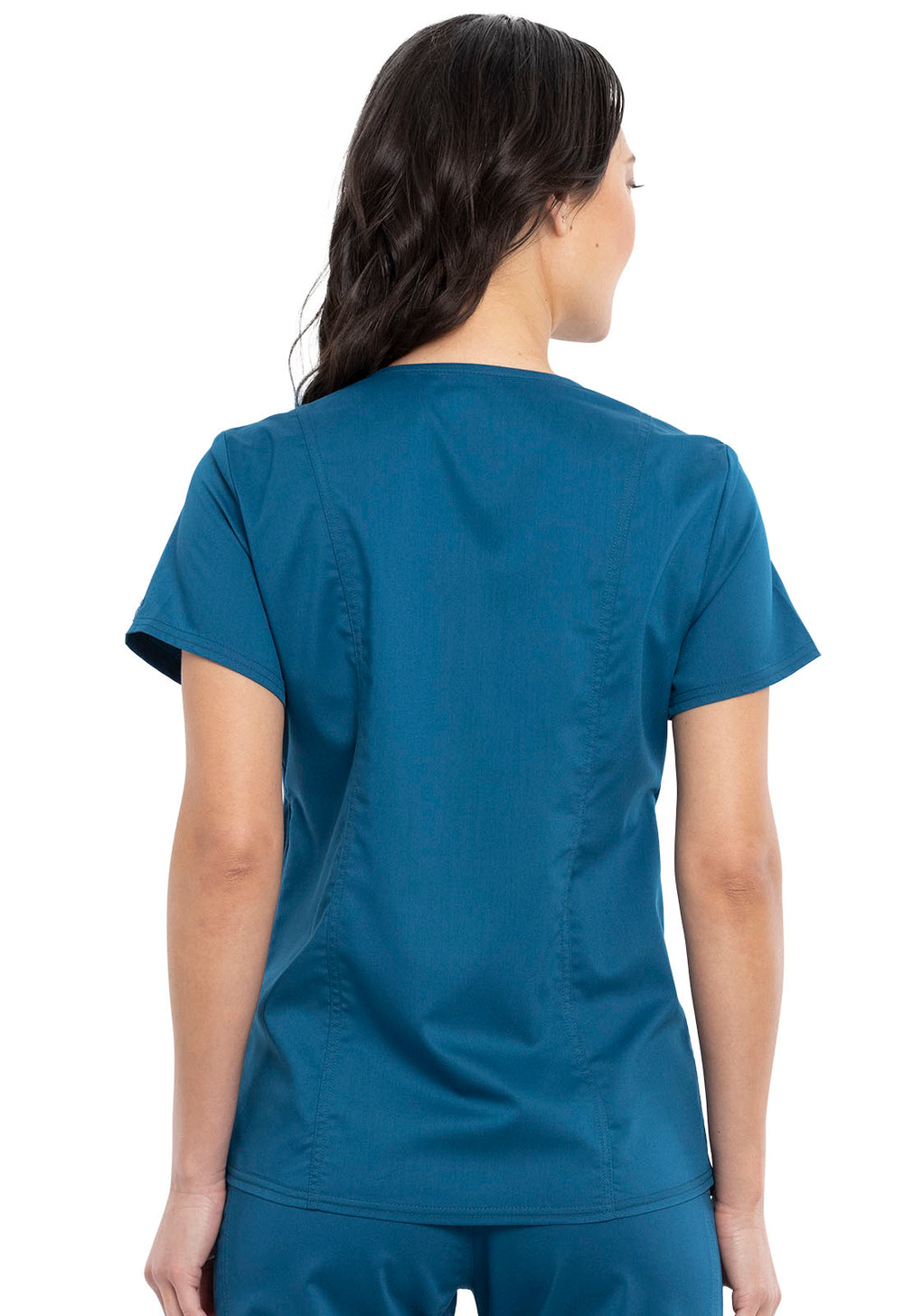 Women's Maternity Mock Wrap Top - Caribbean Blue