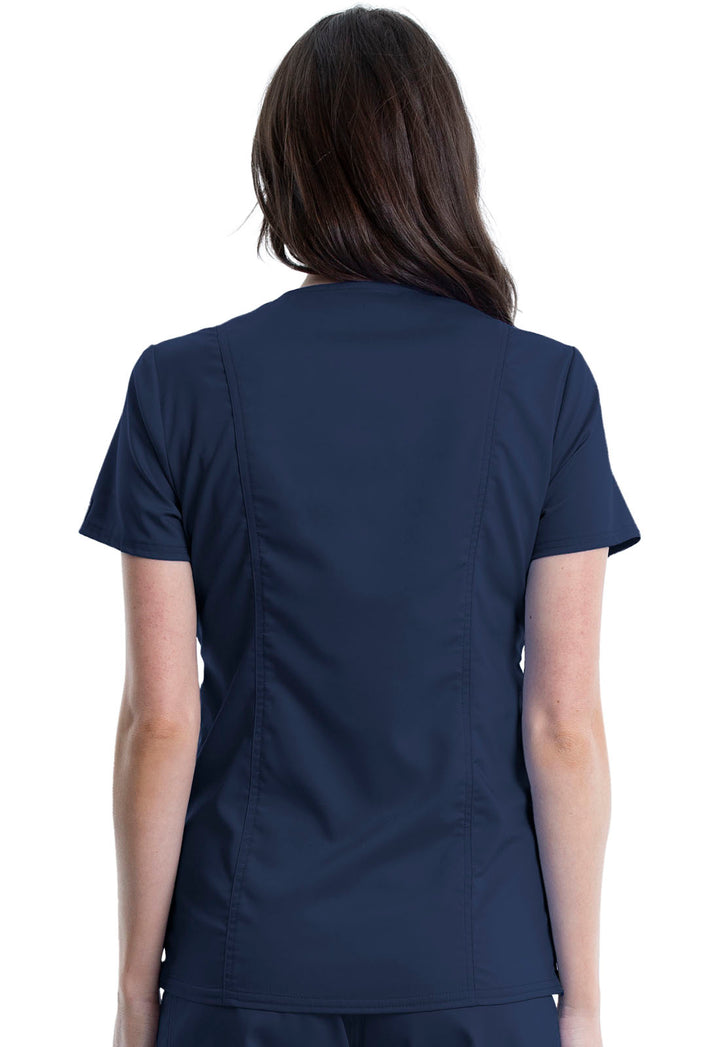 Women's Maternity Mock Wrap Top - Navy