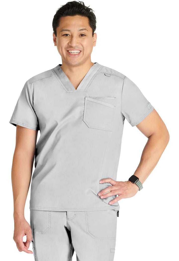 Men's V-Neck Top - White