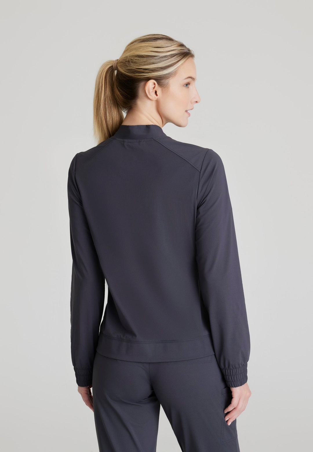 Contour Knit Warm-Up - Pewter - Jen's Scrubs